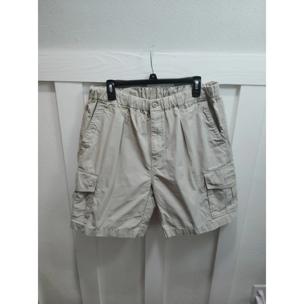 Tommy Bahama Mens XL Elastic Beige Cargo Relaxed 12